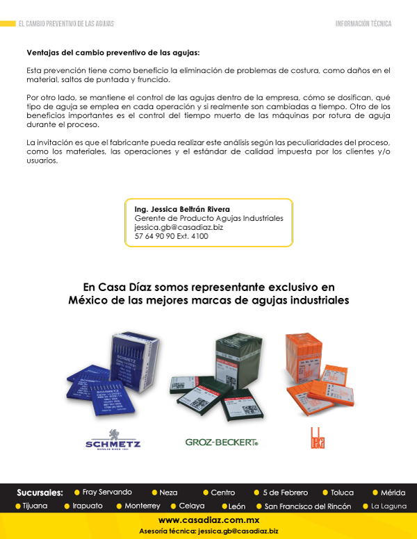 m�quinas de coser, bordado y serigraf�a